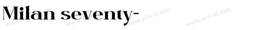 Milan seventy字体转换